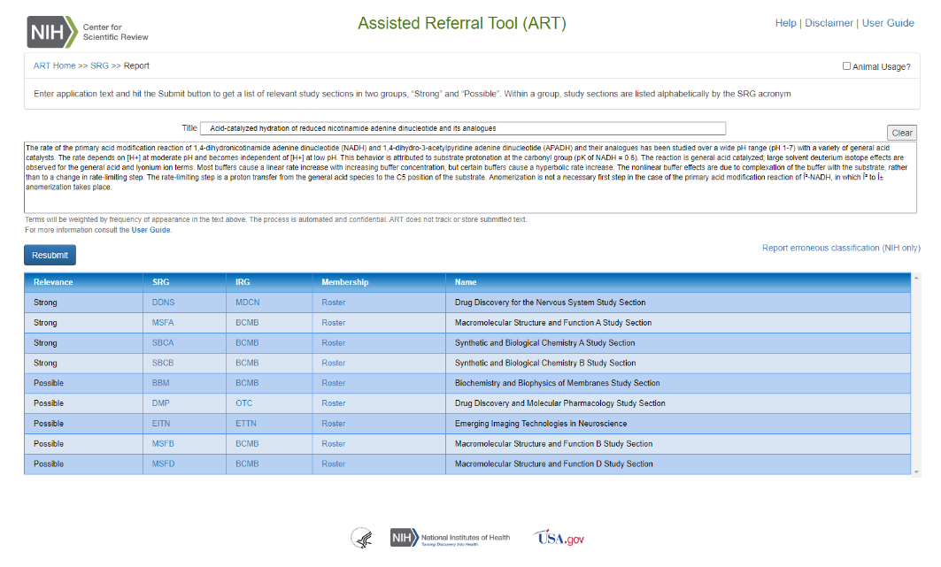 Assisted Referral Tool screenshot